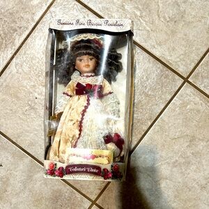 COLLECTOR'S CHOICE FINE 12" PORCELAIN DOLL- New in Box. Never opened.